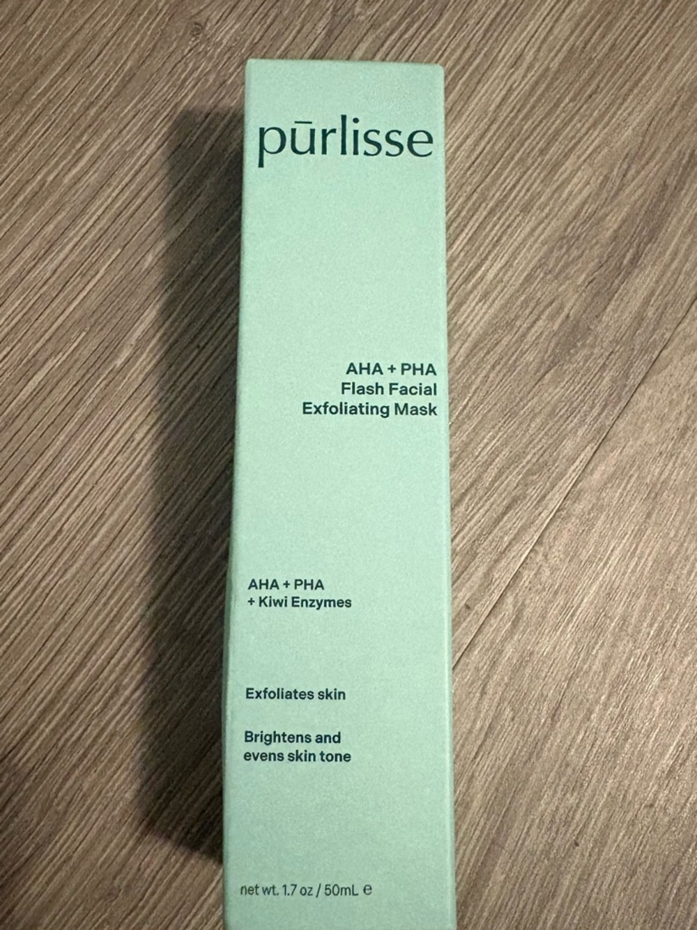 purlisse Mint Green AHA + PHA Flash Facial Exfoliating Mask